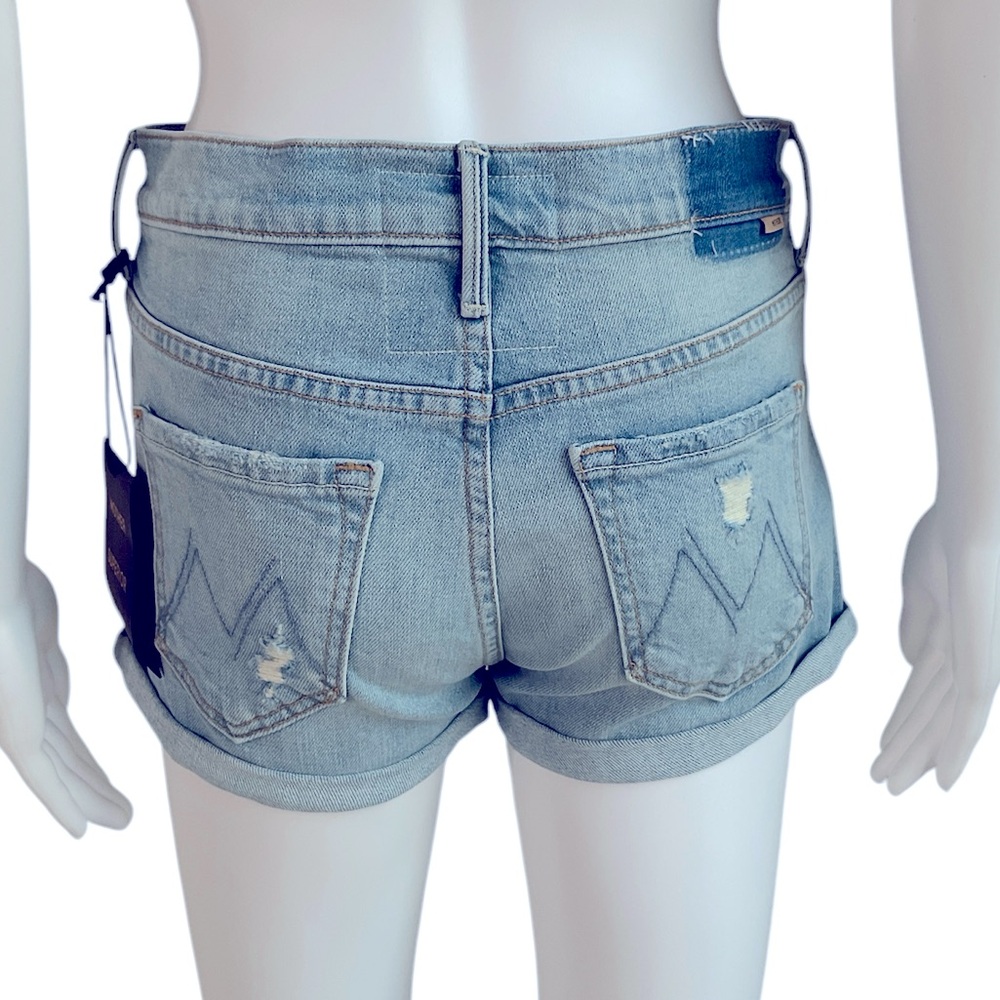 MOTHER The Teaser Donut Roll Denim Short - Picture 8 of 16